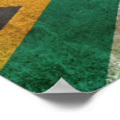 ヴィンテージ動揺して国旗 ポスター (角)