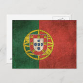 ヴィンテージ動揺して国旗 ポストカード (正面/裏面)