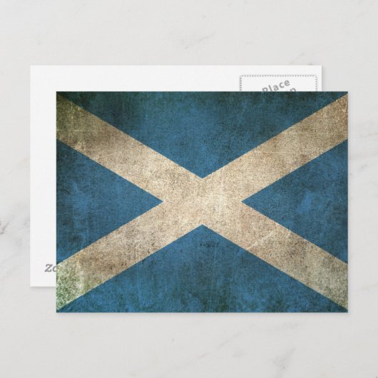 ヴィンテージ動揺して国旗 ポストカード (正面/裏面)