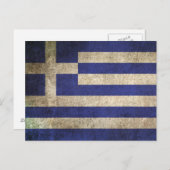 ヴィンテージ動揺して国旗 ポストカード (正面/裏面)