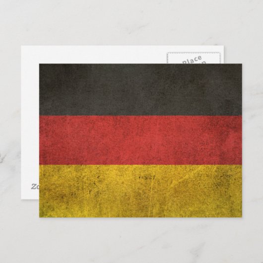 ヴィンテージ動揺して国旗 ポストカード (正面/裏面)