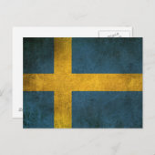 ヴィンテージ動揺して国旗 ポストカード (正面/裏面)