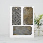 ヴィンテージ動揺して壁紙ジャンクジャーナルラベルNo3 (スタンド正面)