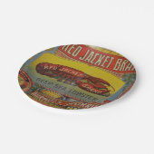 ヴィンテージ動揺して広告ロブスターレーベルMaine ペーパープレート (アングル)