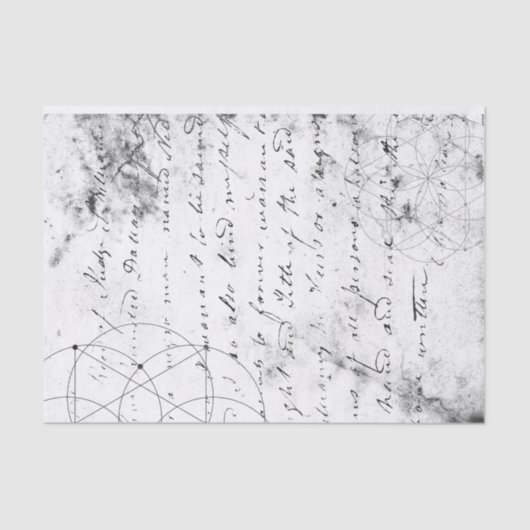 ヴィンテージ動揺して手書き文字 薄葉紙 (正面)