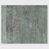 ヴィンテージ動揺して抽象芸術アンティークセージグリーン ラッピングペーパー (フラット)