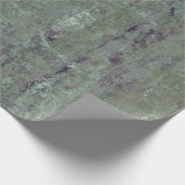 ヴィンテージ動揺して抽象芸術アンティークセージグリーン ラッピングペーパー (角)