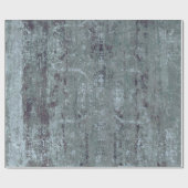 ヴィンテージ動揺して抽象芸術アンティークティール（緑がかった色）ブルー ラッピングペーパー (フラット)