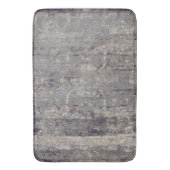 ヴィンテージ動揺して抽象芸術アンティークベージググレー バスマット (正面縦)