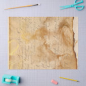 ヴィンテージ動揺して文字（連結された分離付き） 薄葉紙 (クラフト)