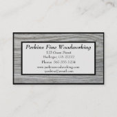 ヴィンテージ動揺して木目木工商 名刺 (裏面)