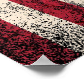 ヴィンテージ動揺して米国国旗 ポスター (角)