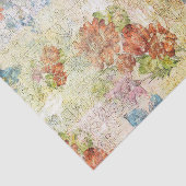 ヴィンテージ動揺して花柄 薄葉紙 (詳細)