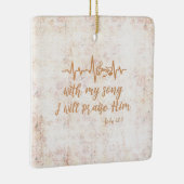 ヴィンテージ動揺して詩歌バイブル聖句 セラミックオーナメント (右)