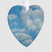 ヴィンテージ動揺して雲の背景 オーナメント (正面)