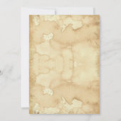 ヴィンテージ動揺して骨格ハローウィンパーティ 招待状 (裏面)