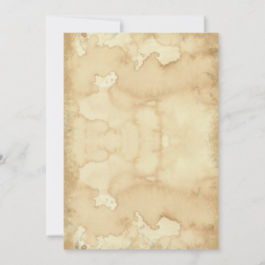 ヴィンテージ動揺して骨格ハローウィンパーティ 招待状 (裏面)