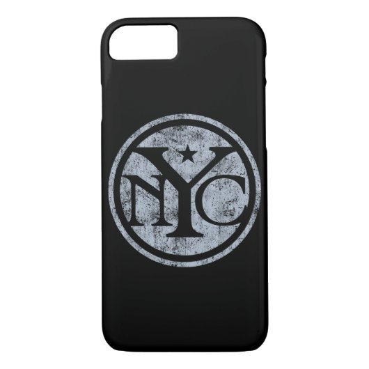 ヴィンテージ動揺してNYCロゴiPhone 7ケース Case-Mate iPhoneケース (裏面)