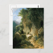 ヴィンテージ動機 – バイオリンと仙人 ポストカード (正面/裏面)