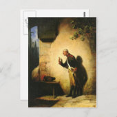 ヴィンテージ動機 – フライキャッチャー – Spitzwegはがき ポストカード (正面/裏面)