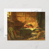 ヴィンテージ動機 – 勉強 ポストカード (正面/裏面)