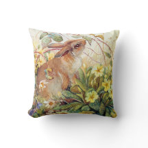 ヴィンテージ動物の英国の田舎枕クッション