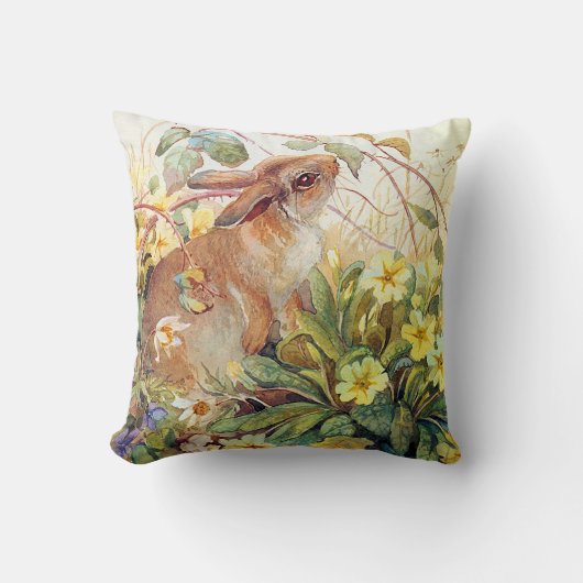 ヴィンテージ動物の英国の田舎枕クッション クッション (正面)