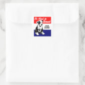 ヴィンテージ動物の親切ポスター スクエアシール (バッグ)