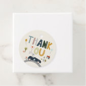 ヴィンテージ動物の車の誕生日メッセージカード フェイバータグ (インサイチュ)