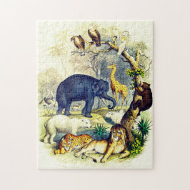 ヴィンテージ動物イラストレーションby Oliver Goldsmith ジグソーパズル