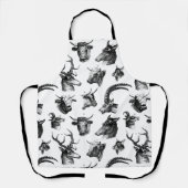 ヴィンテージ動物コシェカーニヴォーレクローヴェン エプロン (正面)