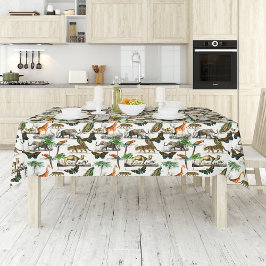 ヴィンテージ動物バイドルビニー テーブルクロス