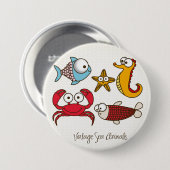 ヴィンテージ動物ボタン 缶バッジ (正面&裏面)