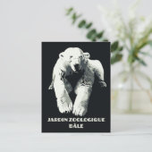 ヴィンテージ動物園とバーゼルホッキョクグマ ポストカード (スタンド正面)