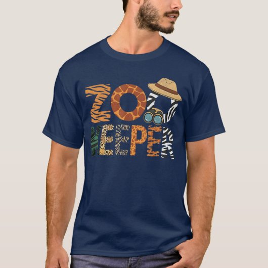 ヴィンテージ動物園飼育員コスチューム Tシャツ (正面)