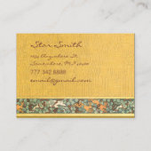 ヴィンテージ動物狩り犬とウサギ木目 名刺 (正面)