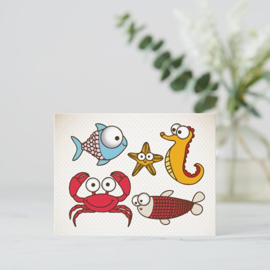 ヴィンテージ動物用はがき ポストカード (スタンド正面)