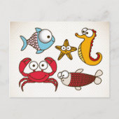 ヴィンテージ動物用はがき ポストカード (正面)