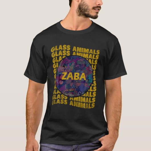 ヴィンテージ動物音楽バンド気化装置レジェンドライブF Tシャツ (正面)