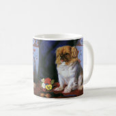 ヴィンテージ動物,おもちゃピーゲス子犬 コーヒーマグカップ (正面右)