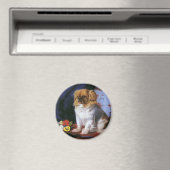 ヴィンテージ動物,おもちゃピーゲス子犬 マグネット (インサイチュ (食洗機))