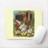 ヴィンテージ動物，オンドリ，鶏，鶏 マウスパッド (マウス)