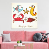 ヴィンテージ動物 キャンバスプリント (インサイチュ (リビング))