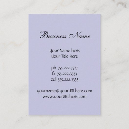 ヴィンテージ動物,ハミングバードバードオーキッド花 名刺 (裏面)