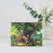 ヴィンテージ動物 ポストカード (スタンド正面)