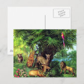 ヴィンテージ動物 ポストカード (正面/裏面)