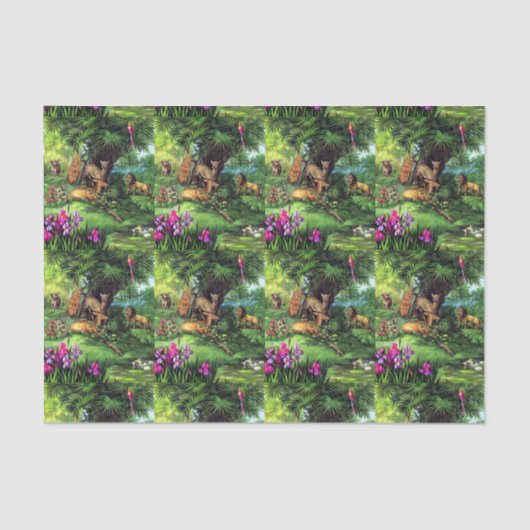 ヴィンテージ動物 薄葉紙 (正面)