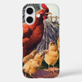 ヴィンテージ動物、鶏とベビーチックス農場 Case-Mate iPhoneケース (裏面)