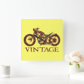 ヴィンテージ勝利 スクエア壁時計 (ホーム)