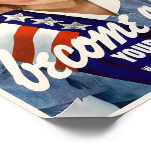 ヴィンテージ募集ポスターナース、 ポスター (角)